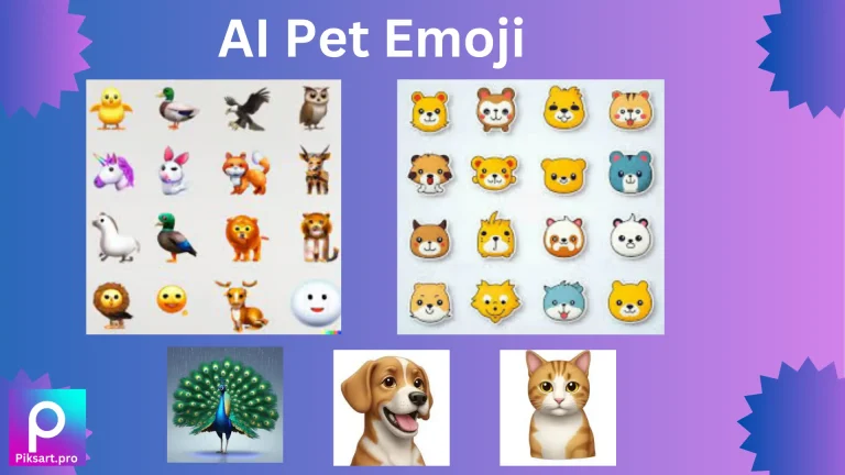 AI pet emoji in picsart
