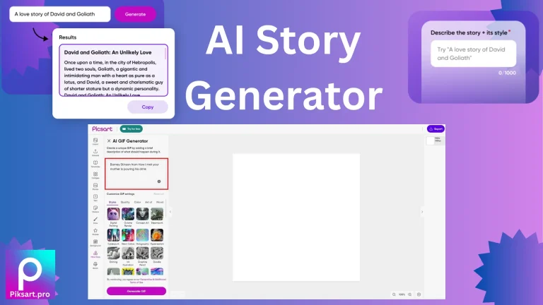picsart AI story generator