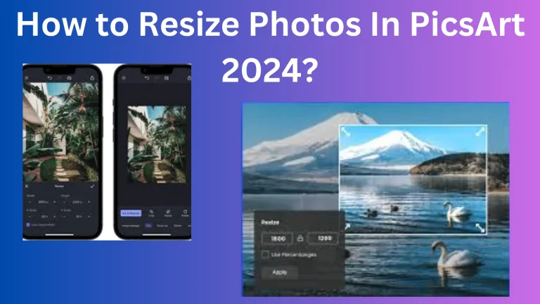 How to Resize Photos & Videos In PicsArt 2024?