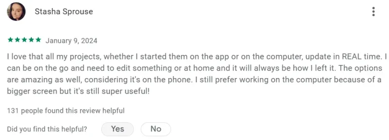 Reviews in canva