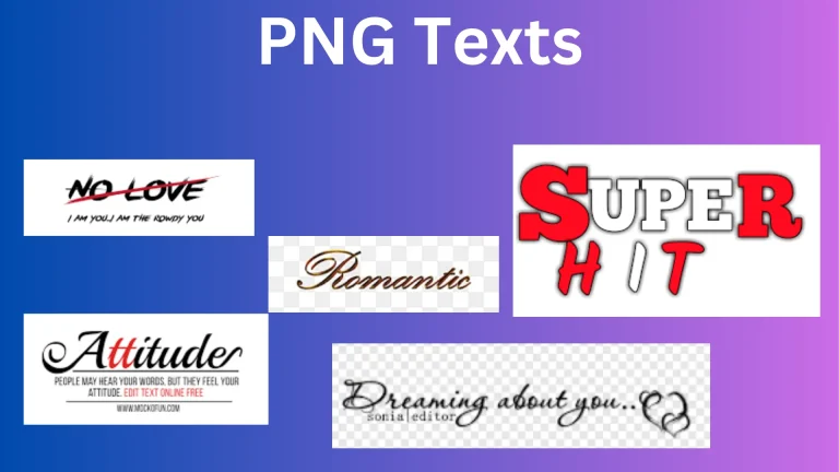 PNG texts